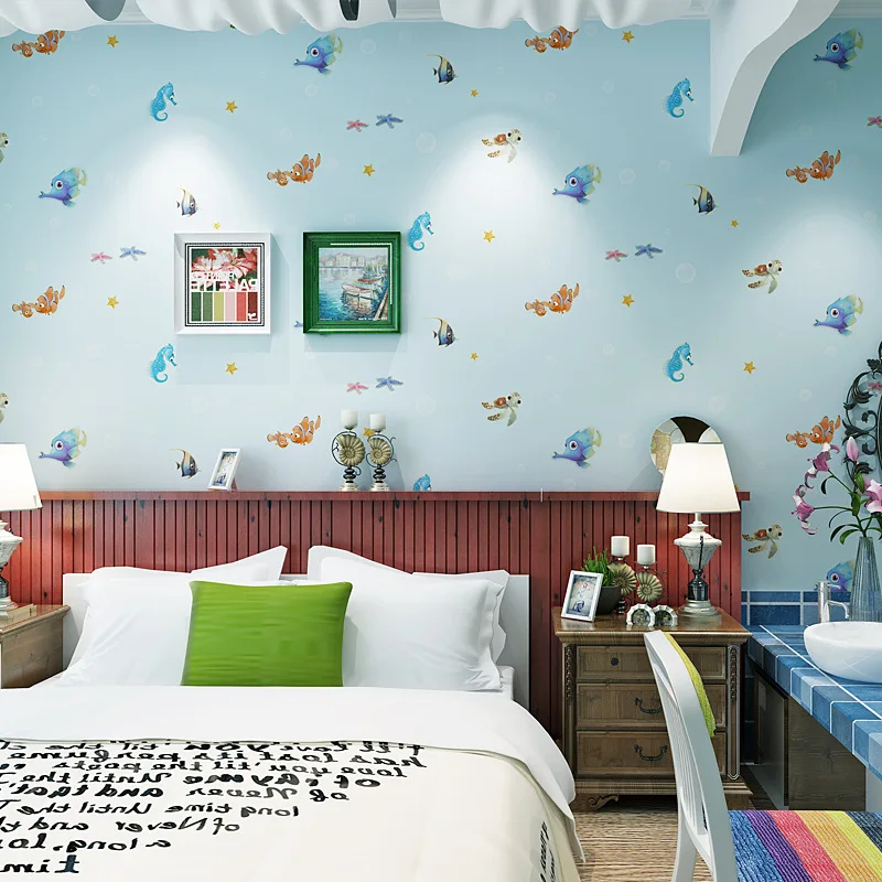 Hot Selling Fish Finding Nemo Underwater Kids Room Decor Wallpaper