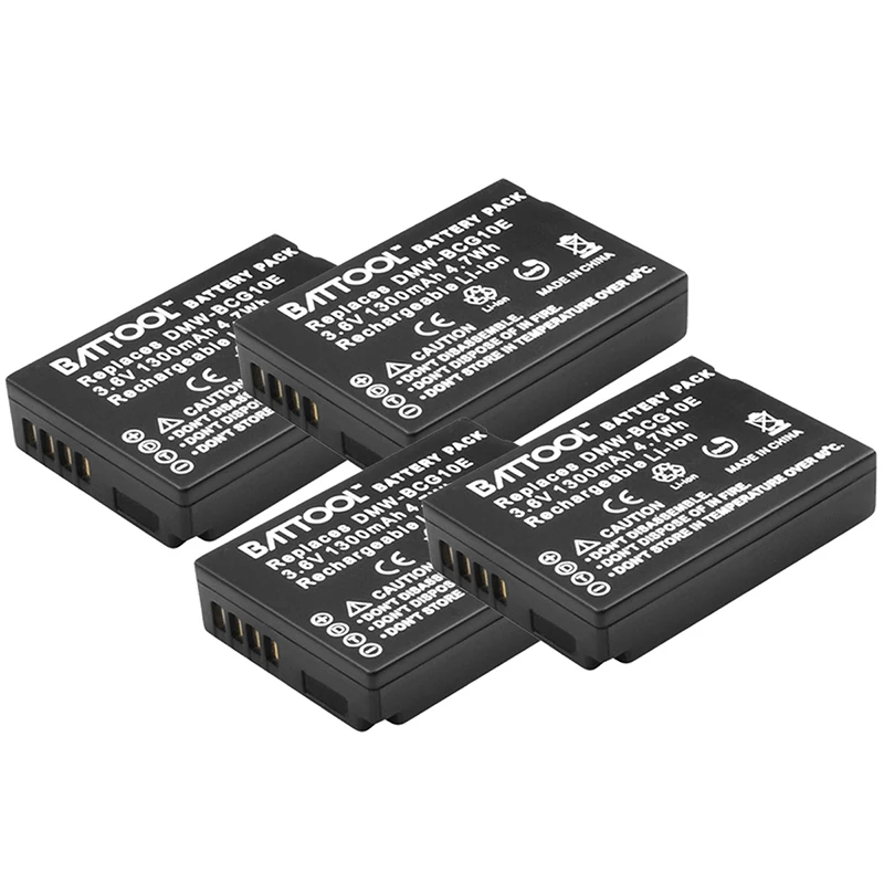 

Bonacell 1.3Ah BCG10E Rechargeable Battery for DMW-BCG10 DMW BCG10 for Panasonic DMC-3D1DMC-TZ7 DMC-TZ8 DMC-TZ10 DMC-TZ18