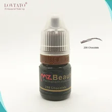 Постоянный чернила для макияжа Подводка для глаз Tattoo чернила комплект микроблейдинг бровей пигмент упаковщиком профессионального пигмент для мануального татуажа бровей, шоколад