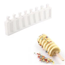 Летние 4 сетки силиконовые формы мороженого Мороженое Mold DIY мусс торт Fondant плесень Главная Кухня Морозильник Мороженое чайник