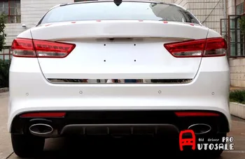 

Car styling For Kia Optima K5 2016 2017 Stainless Steel Exterior Rear Gate Trunk Lid Cover Trim 1pcs