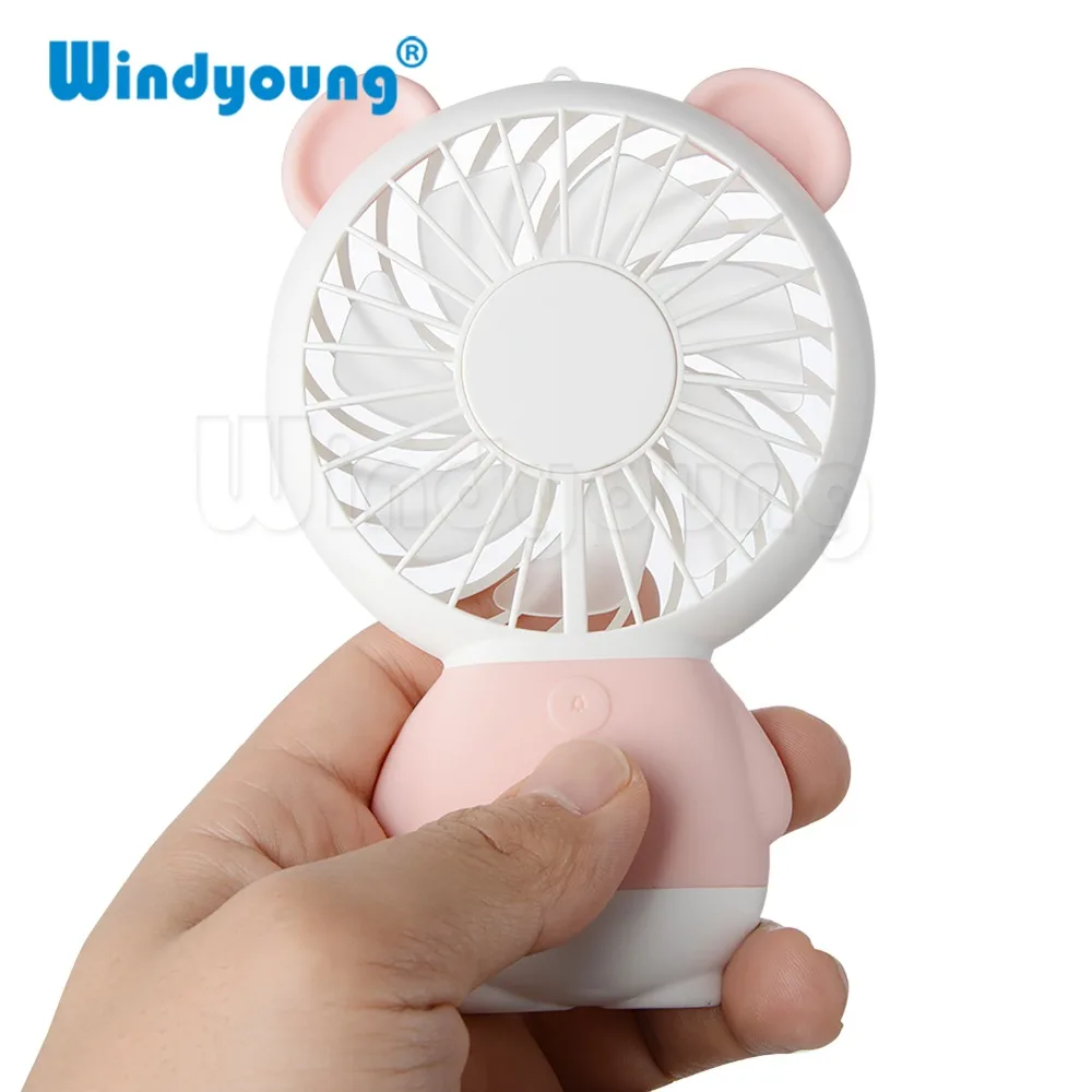

Portable Rechargeable Mini USB Hand Fan For Travelling Outdoor Office Creative Cooling Fan with Colorful Led Night Light