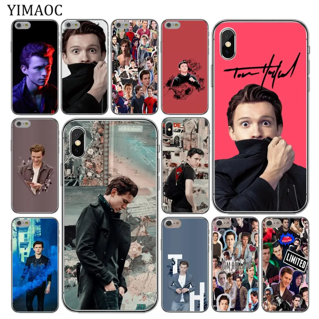 

YIMAOC Tom Holland Soft Silicone Cover Case for Apple iPhone 11 Pro X XR XS Max 6 6S 7 8 Plus 5 5S SE 10 TPU Phone Cases
