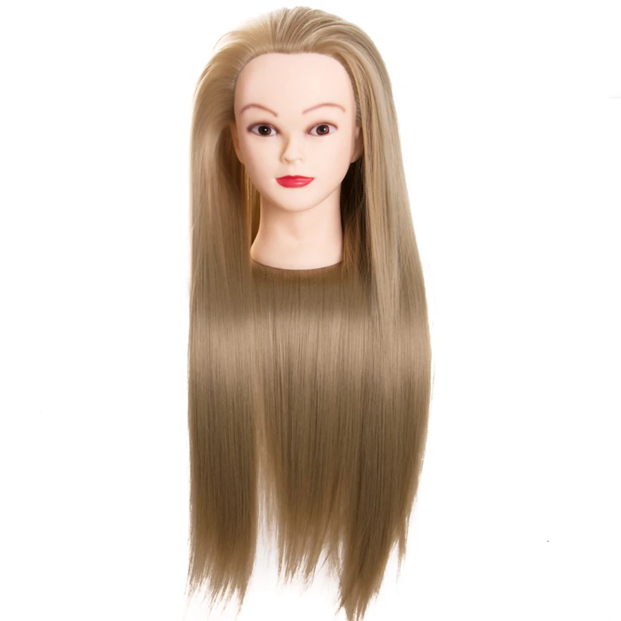 Resistente ao Calor Styling de Cabelo Formação de Alta Linho 70 cm 100% Fibra Sintética Feminino Manequins Cabeça Cabeça Qualidade Frete Grátis 4 China mannequin head Suppliers