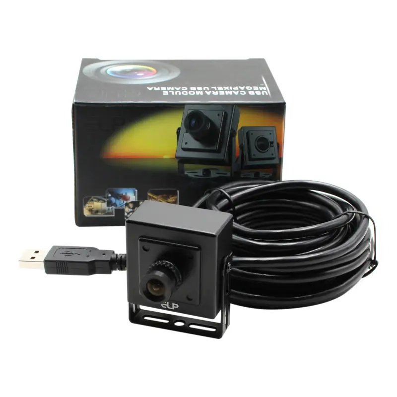 ELP USB камера наблюдения 5MP 2592x1944 CMOS Aptina MI5100 эндоскоп Usb для Linux Windows android|Камеры