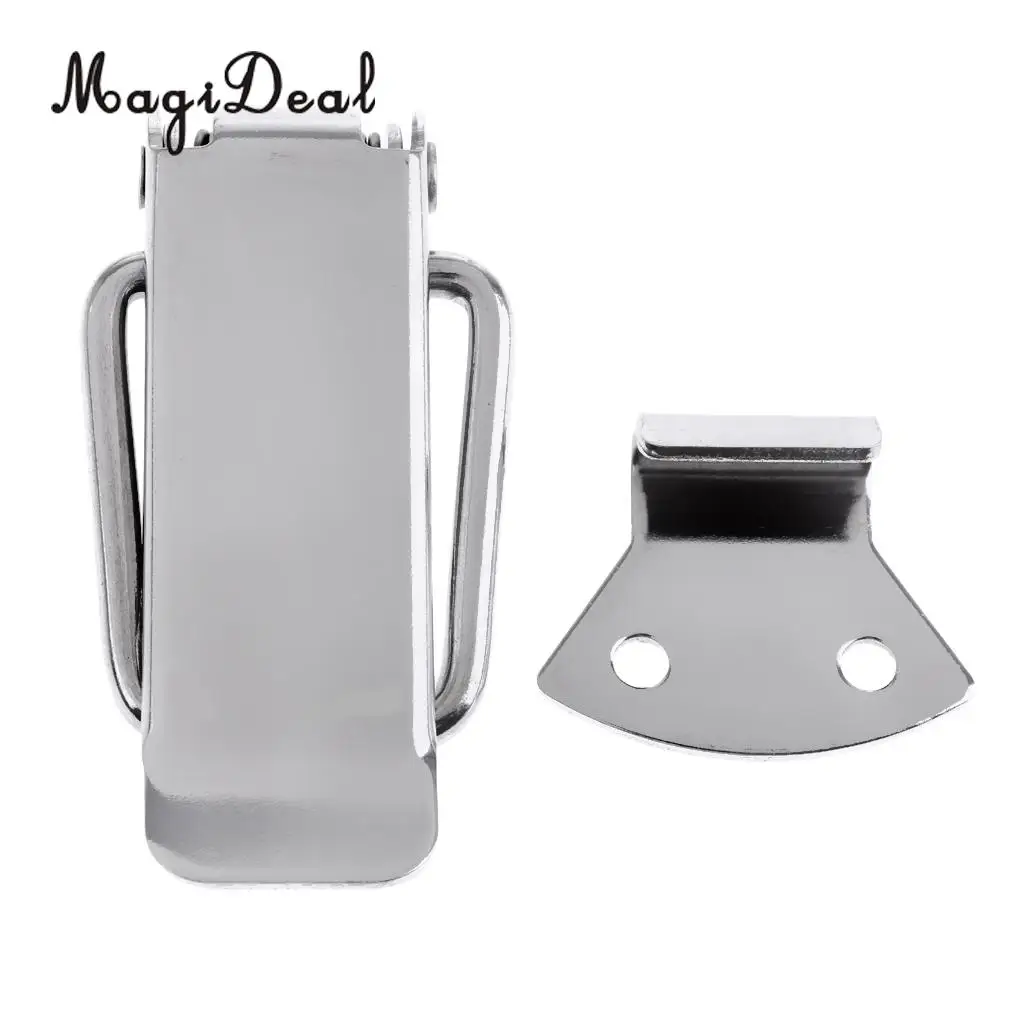 Premium Silver 316 Stainless Steel Boat Yacht Anti-Rattle Latch Hatch Fastener Clamp for Marine Fishing Kayak Boat Accessories