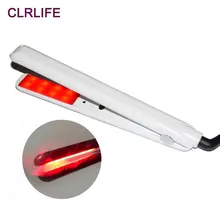 Profissional display lcd infravermelho cuidados com o cabelo ferro tratamento do cabelo ultra-sônico styler ferramenta fria alisador recupera ferro danificado