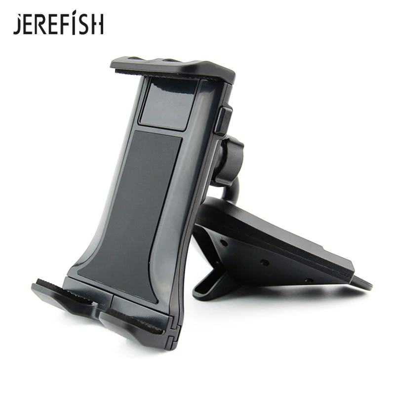 2 in 1 Universal Car Phone Mount CD Slot Tablet Mount for 4.7-12 Android Tablet iPad Sturdy CD Player Cell Phone Holder in Car