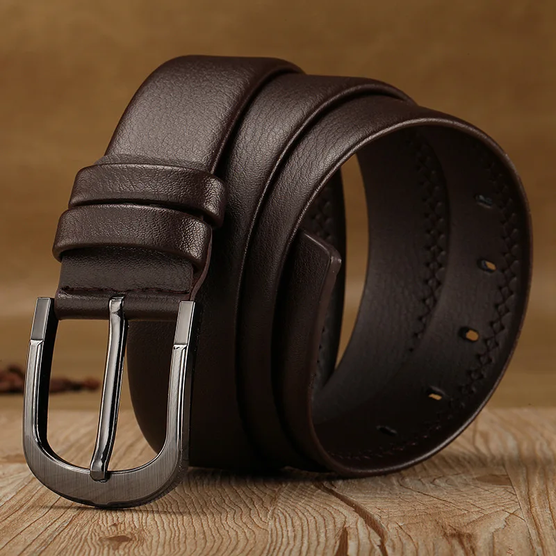 Men's pin buckle belt Fashion pin buckle belt Men's casual retro belt