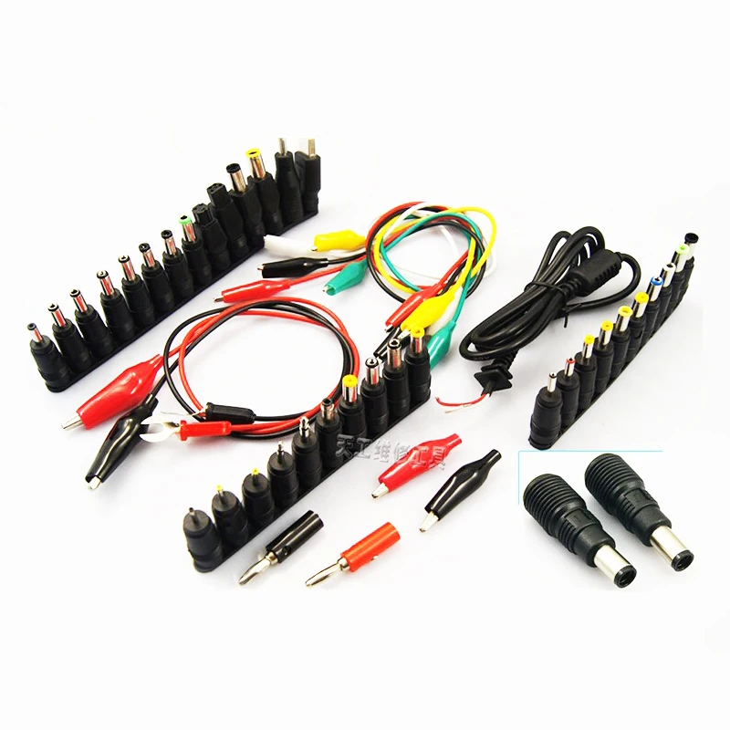 Adaptador de Alimentação Conector para hp Cabo de Notebook 48 Pcs Universal Laptop ac dc Power Jack Ibm Apple Dell Lenovo Toshiba Acer