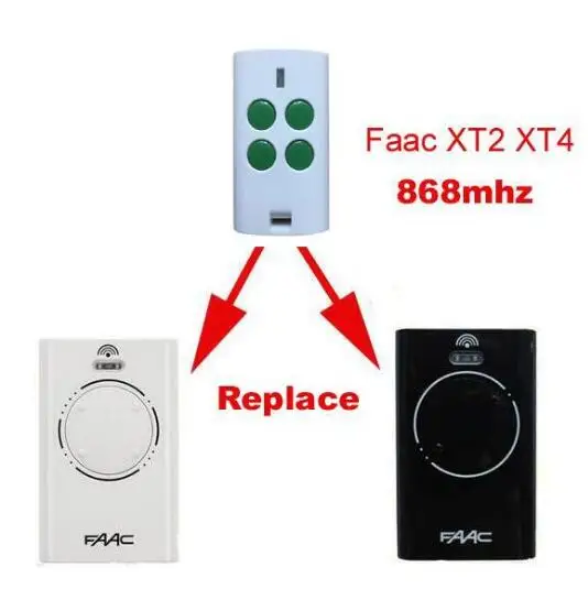 

FAAC XT2 XT4 868 SLH LR replacement garage door remote control 868MHZ good