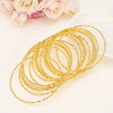 1 pc Gold Big Bangle for Women Dubai india Bride Wedding adult girl Africa Bangle Arab Jewelry Charm Bracelet Christmas gifts jhplated one piece womens wedding bridal bangle bracelet dubai bangle jewelry africa arab gold color