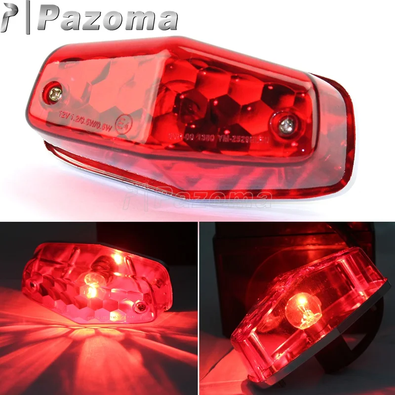 Universal Motorcycle Flashing Taillight Lucas Type 525 Motor Bikes Rear