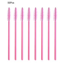 

Romatpretty 50pcs One-off Eyelash Extension Mascara Brushes Disposable Make Up Brush Set