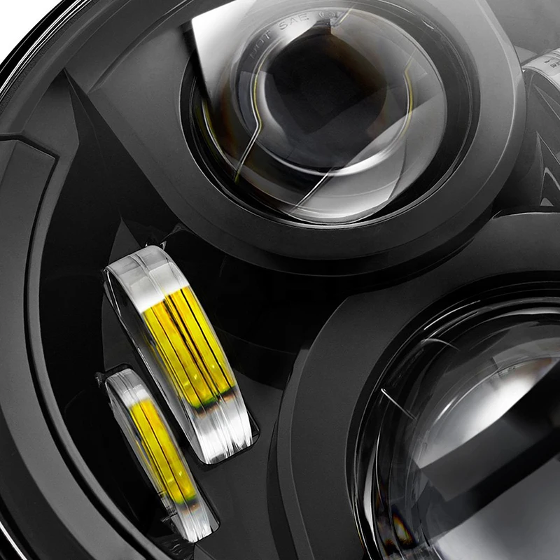 Free Shipping 7 Inch 60W LED Headlight Head light lamps H4 - H13 White Headlight FOR Jeep Wrangler JK TJ (6)