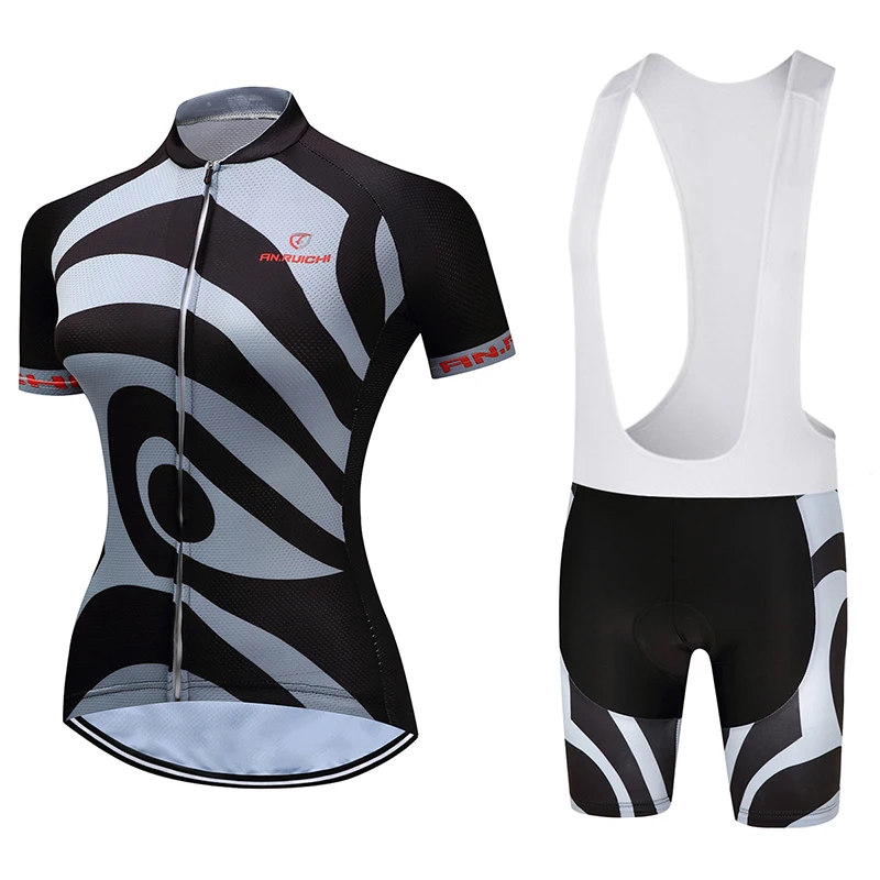 

Women Short Bicycle Cycling Sets Quick Dry Contrast Color Pattern 3D Padding Cushion Sport Jerseys Customized/Wholesale Service