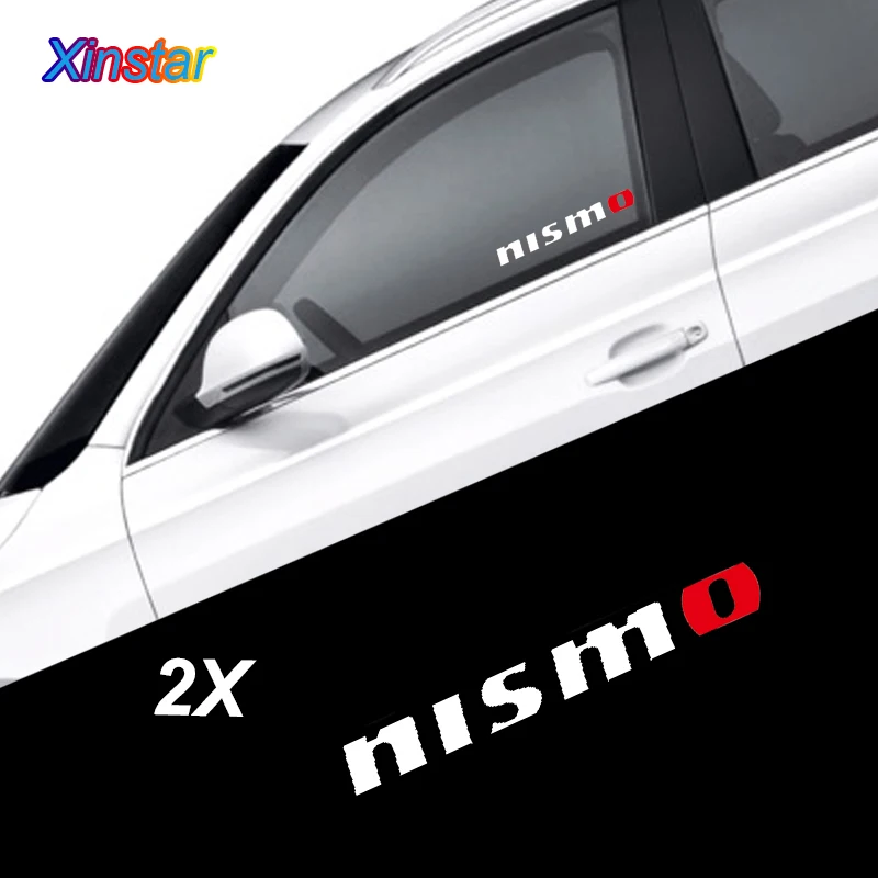 2 шт. оригинальные наклейки на автомобильные окна для Nissan Tiida Sunny QASHQAI MARCH LIVINA TEANA