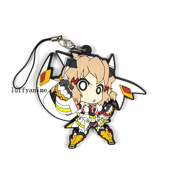 Senki Zessho Symphogear AXZ GX XV талисман резиновая подвеска Kadentsavuna Ivu Akatsuki Kirika аниме мобильный