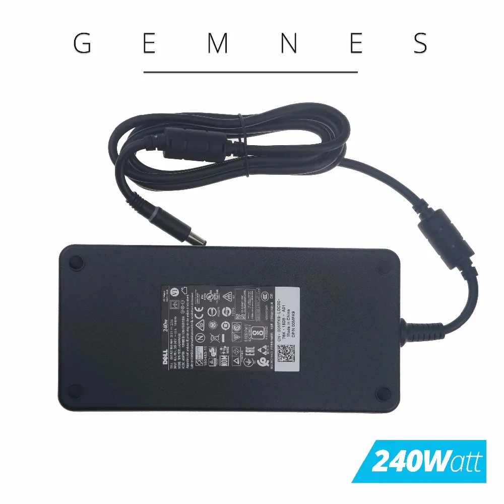 Original 240W AC DC Power Adapter Charger for Dell Alienware M17X R2 M17X R3 M6600 M6700 0MFK9 00MFK9 LA240PM160 19.5V 12.3A Original 240W AC DC Power Adapter Charger for Dell Alienware M17X R2 M17X R3 M6600 M6700 0MFK9 00MFK9 LA240PM160 19.5V 12.3A