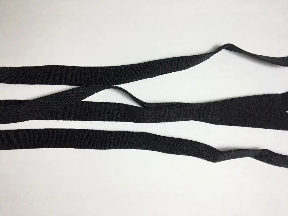 Эластичная лента для одежды Ширина 20 метров 1 см черного/белого цвета|white elastic