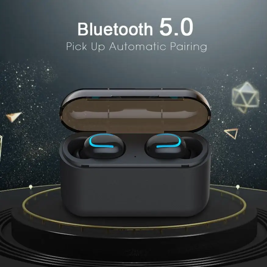 Pаспродажа Беспроводные наушники с Bluetooth 5,0, наушники HQB Q32 TWS, спортивные наушники с громкой связью, стерео наушники с басами, игровая гарнитура с микроф...