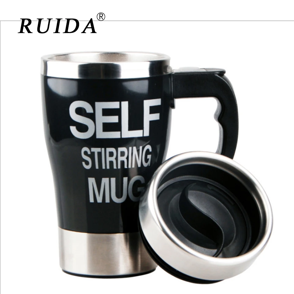 RUIDA 350ml Coffee Mug Lazy Self Stirring Automatic Electric Milk Mixing Cu ST017 | Дом и сад