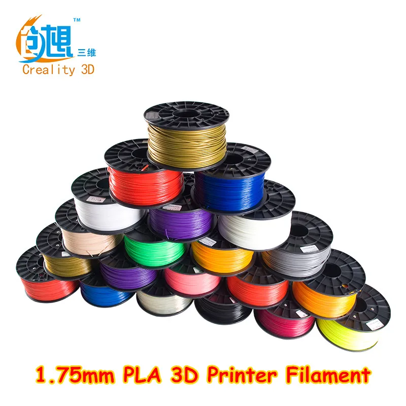 

12 Kinds Color Creality 3D Printer Filament 1.75 mm PLA Material for 3D Printer/3d pen 12kg Environmental Consumable Free DHL