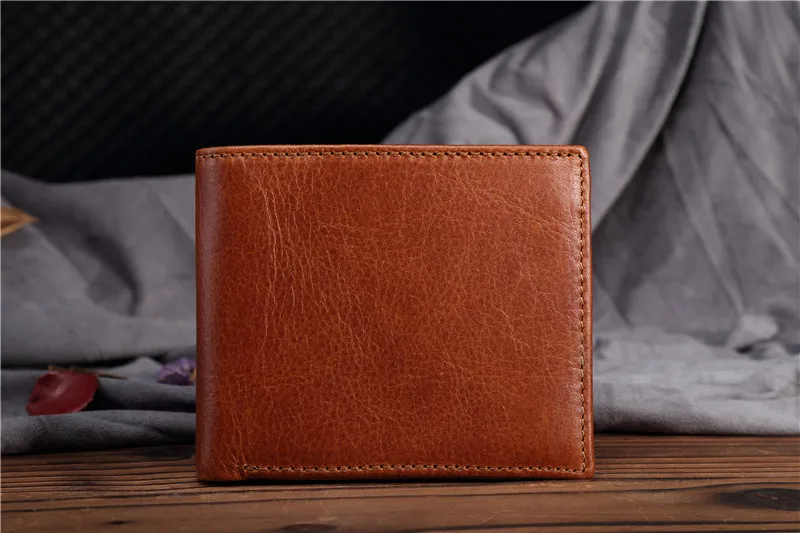 Дизайнерские кошельки люксовый бренд мужской кошелек из натуральной кожи масло воск сумка для денег мужские кошельки винтажный кошелек для карт клатч кошелек