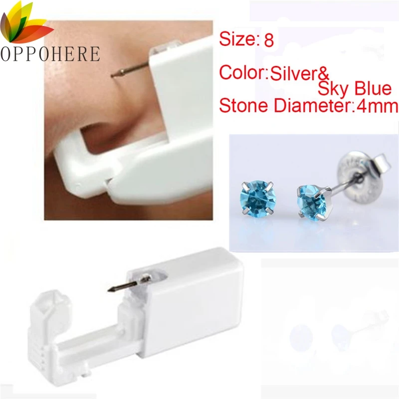 

1pc Medical Standard Piercing Tool Sterilised Ear Studs Piercing Gun Kit Body Piercing Gun with Alcohol wipes Ear Piercing Gun