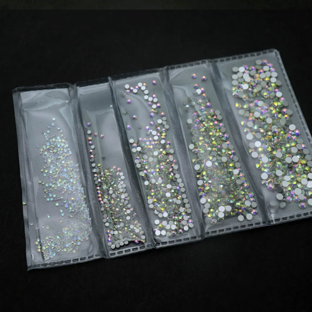 1 упаковка, стразы смешанного размера с плоской задней поверхностью, стеклянные кристаллы, бриллианты, украшения для ногтей, драгоценные камни, 3d наконечники, аксессуары для маникюра, сделай сам