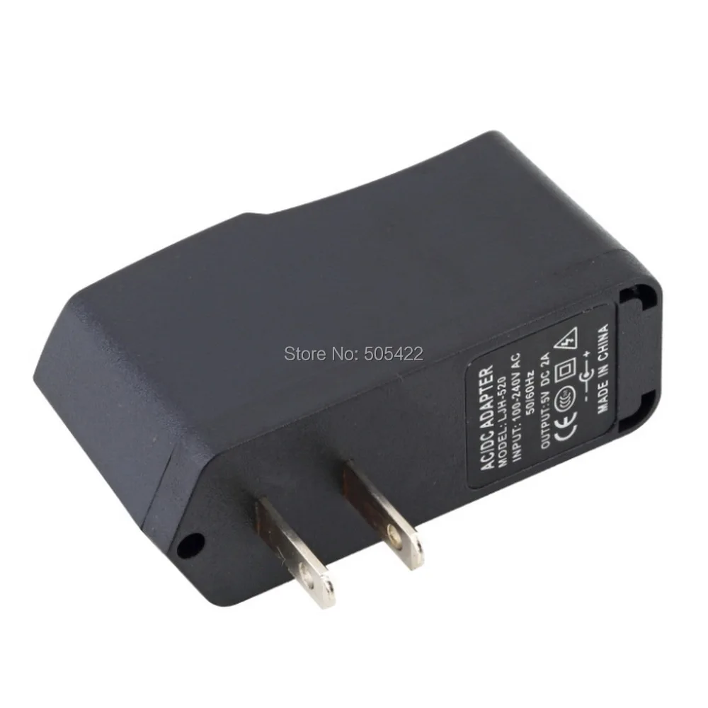 100 шт./лот ЕС США штекер переменного тока 100-240 В 0.3A DC 5 В 2A USB адаптер питания зарядное устройство