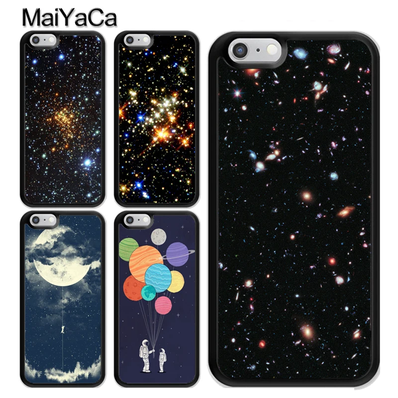

MaiYaCa Universe Outer Space Star Mobile Phone Case For iPhone XS MAX X XR 7 8 Plus 6 6s 5s SE Soft TPU Skin Back Shell Cover
