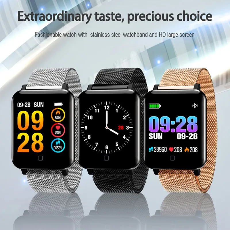 

M19 Smart Watch Heart Rate Bracelet Sleep Monitor Fitness Tracker Blood Pressure Watch Waterproof Color Screen Multi Sports Band