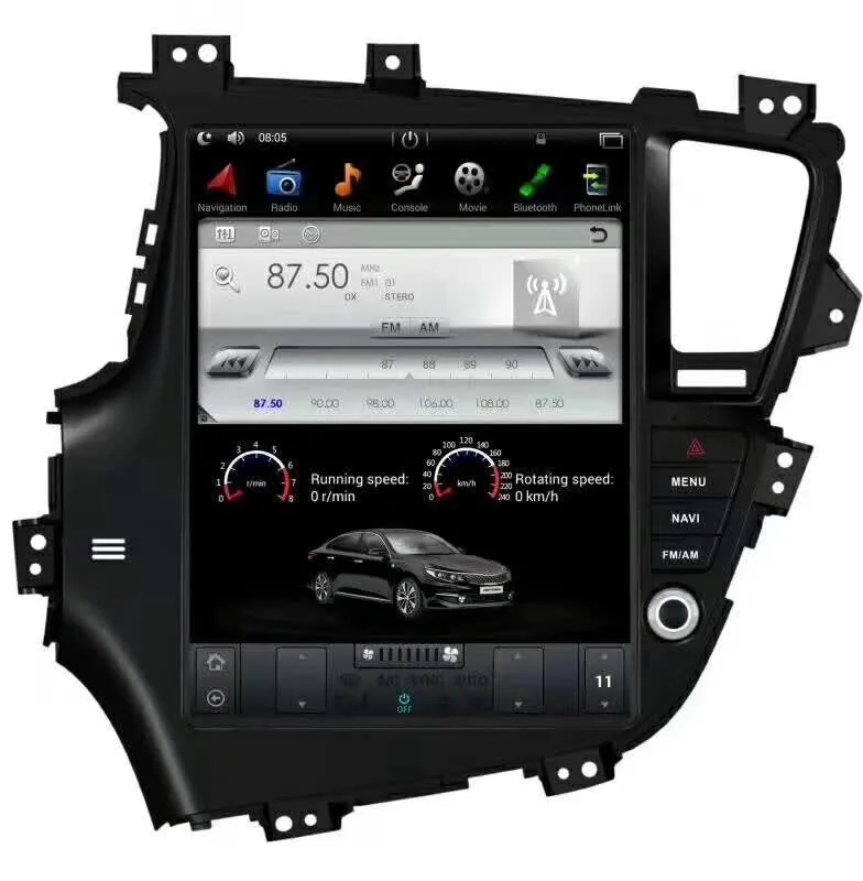 Flash Deal Tesla Style 12.9 Inch Android 6.0 Car GPS Navigation DVD Player for KIA K5/Optima 2010-2013 Left Hand supports Seat Heating DVR 3