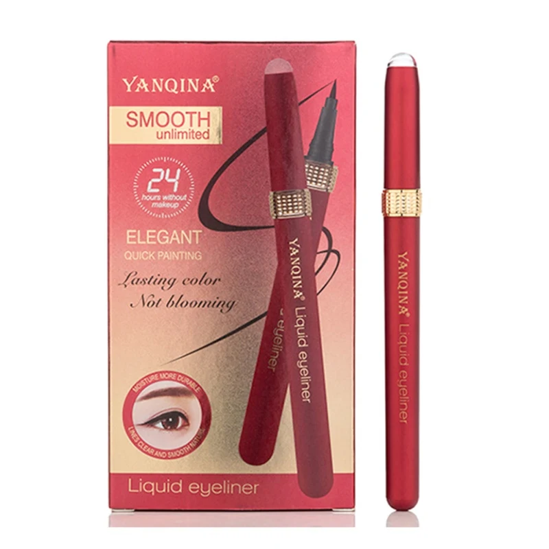 Роскошные Eye Liner прохладный черный быстросохнущая Водонепроницаемый черная жидкая подводка для глаз Карандаш Pen Косметика маркер для подводки глаз Красота подводка для глаз K3