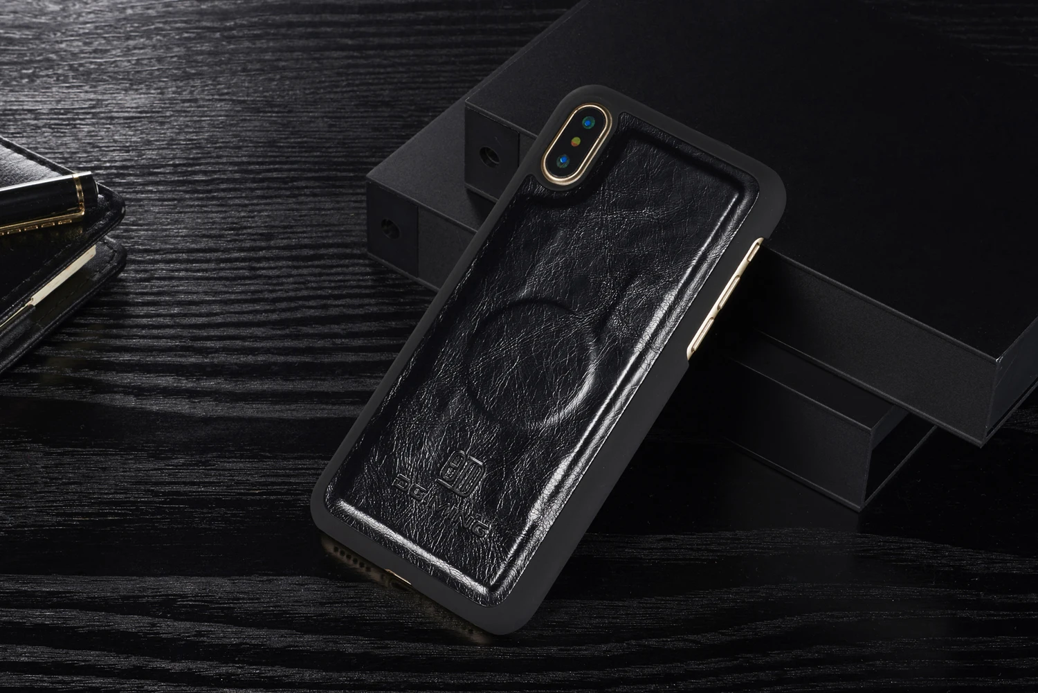 DG. MING Роскошный кошелек из натуральной кожи чехол для телефона для iPhone X XS 8 7 Plus 6S SE чехол Магнитная откидная сумка для Iphone X iPhone XS