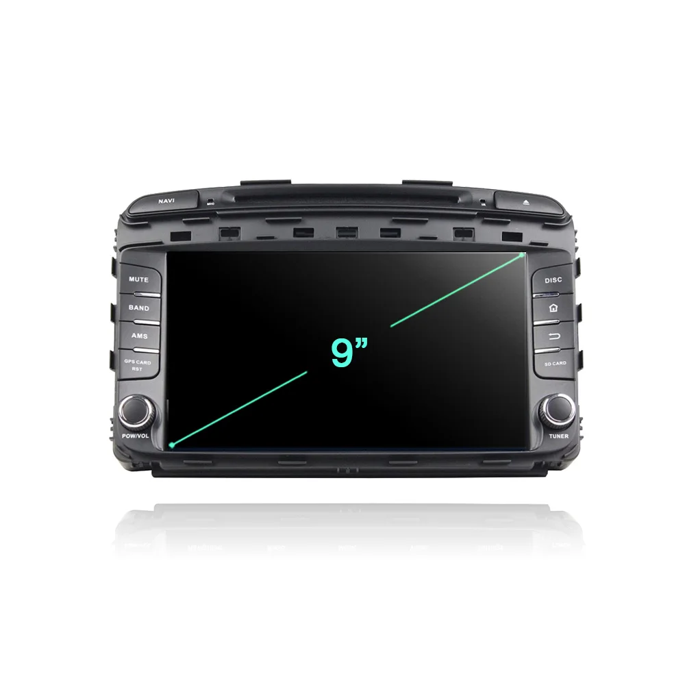 Top DSP IPS 9" TDA7851 2 din Android 9.0 8 Core 4GB+64GB Car DVD Player GPS RDS autoradio Bluetooth 4.2 for kia SORENTO 2015 2016 1