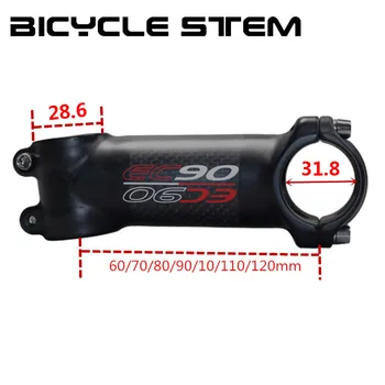 

Ultra-light Carbon Fiber Stem For Road/MTB Bicycle Angle 6 / 17 Degree 60/70/80/90/100/110/120MM