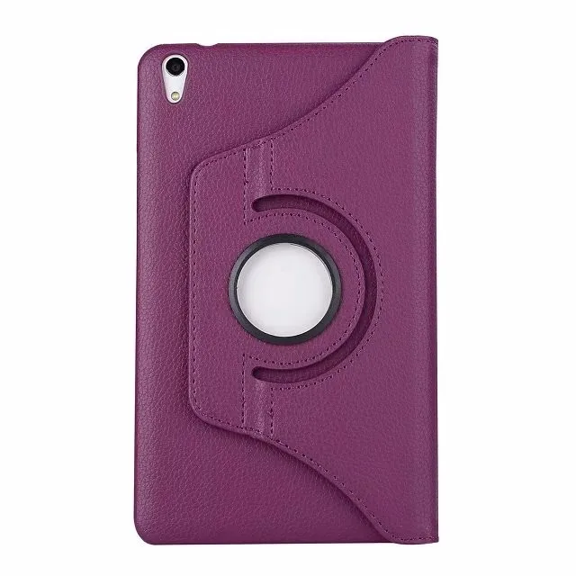 Для huawei MediaPad T2 10,0 Pro FDR-A01W/FDR-A03L 10,0 дюймов планшет флип из искусственной кожи вращающийся на 360 градусов чехол с подставкой - Цвет: Фиолетовый