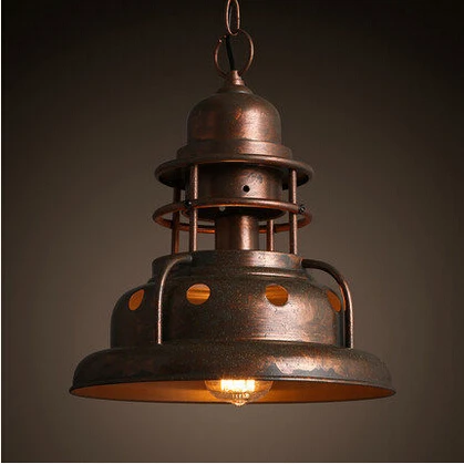pendant lighting lamparas handing loft lamp cafe industrial retro bar metal light
