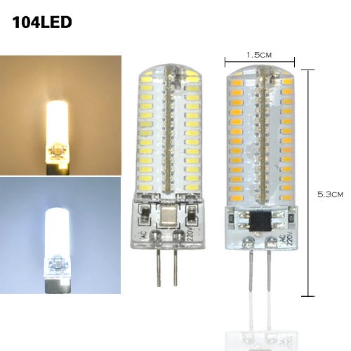 Светодиодная лампа G4 3014SMD 220 В переменного тока 3 Вт 9 Вт|foco luz|luz ledg4 lamp |