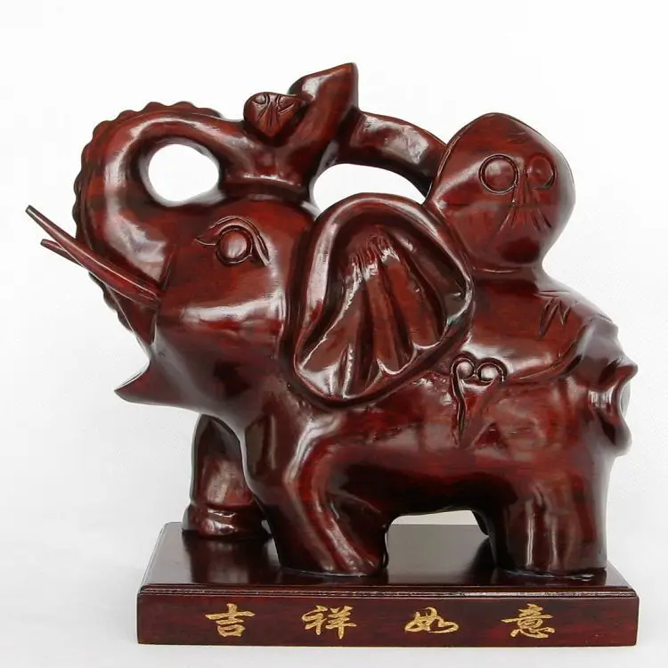 

T] mahogany elephant wood carving studio Gallery like ornaments crafts mahogany volume mani like property