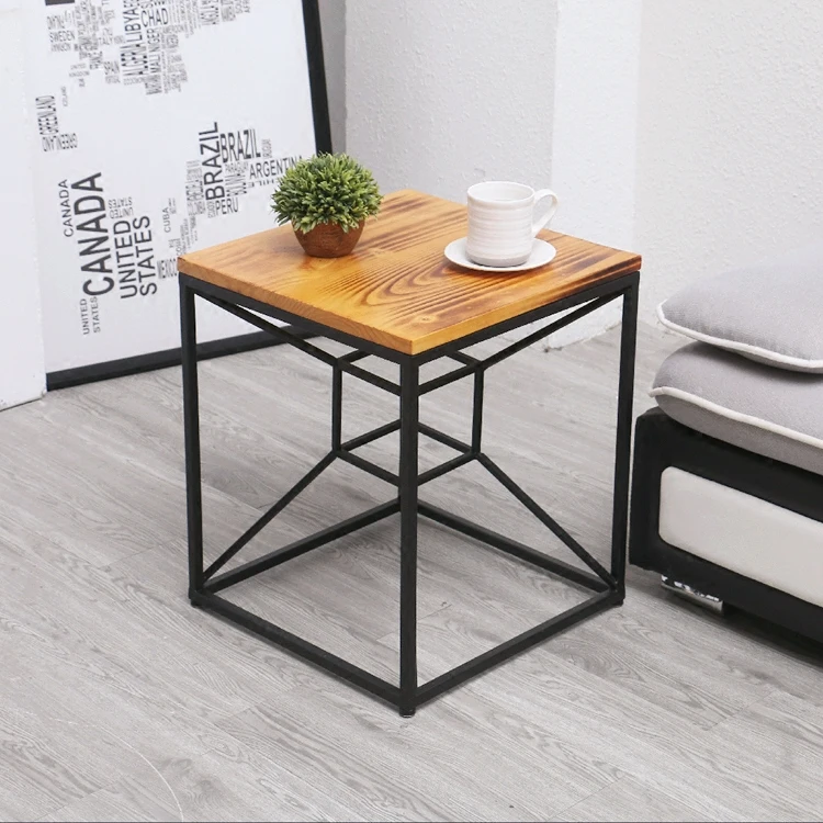 Customized Square Metal Tea Table Unique Creative Side Table Coffee Table