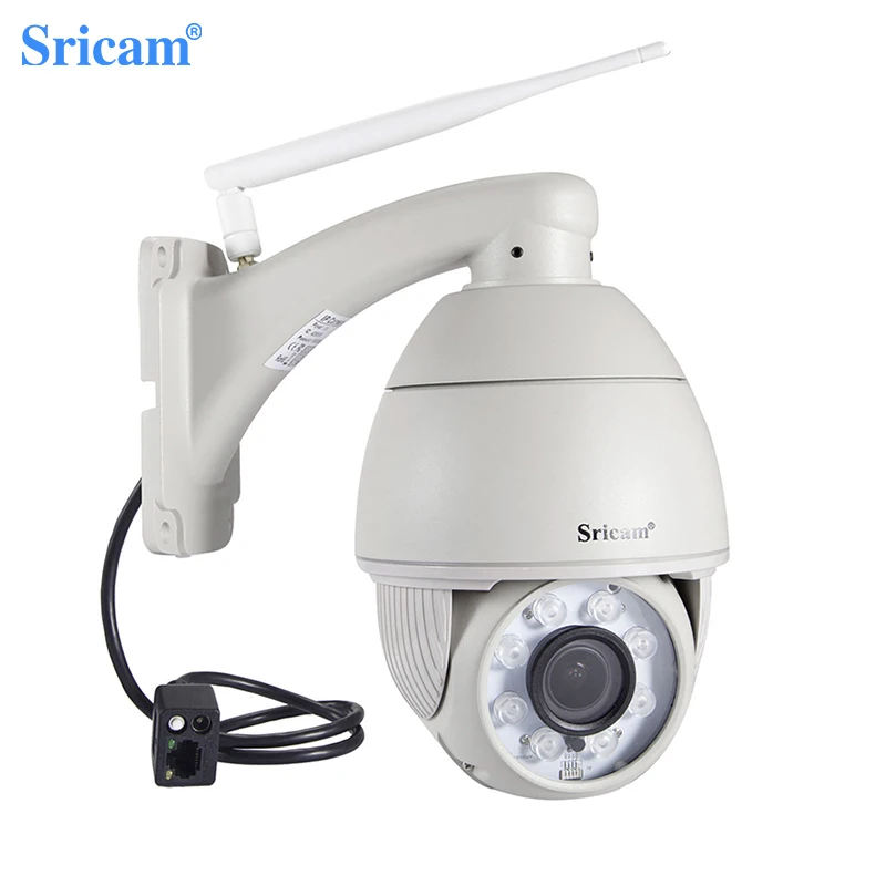 Sricam SP008B 720P Outdoor IP Camera 5X Optical Zoom Waterproof Wifi Cam Alarm Push 2-Way Audio Wir