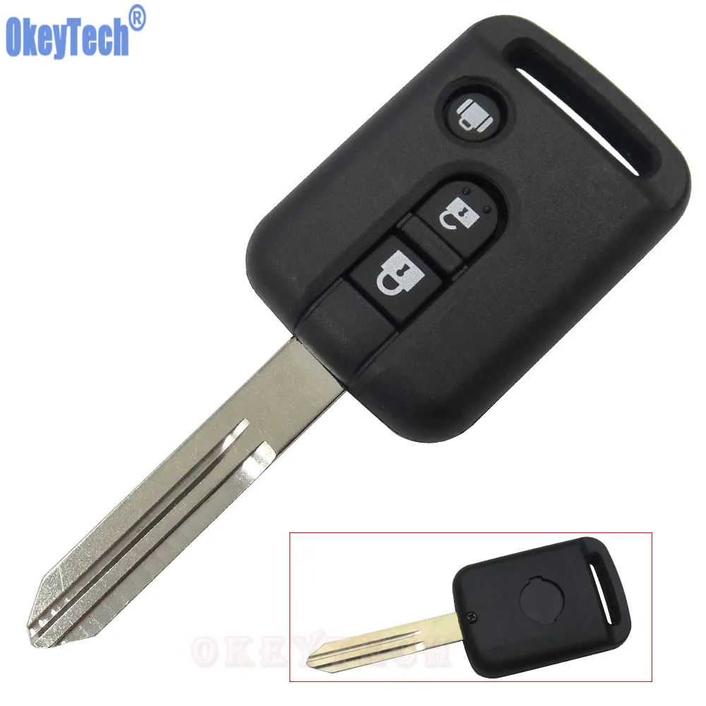 OkeyTech 3 Button Replacement Remote Car Key Shell For Nissan Micra 350Z Pathfinder Navara Auto Key Cover Case Fob Free Shipping