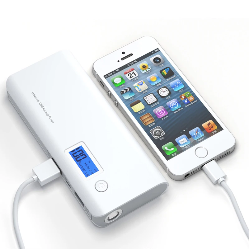 

Power Bank 30000mAh Dual USB LCD Display External Backup Battery for iPhone Samsung Xiaomi PowerBank with LED Flashlight
