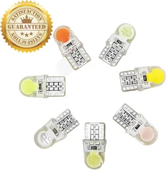 

10 pcs of T10 W5W Silicone Case COB LED Car Parking Light 501 WY5W Silica Gel LED Wedge Interior Dome Lamp Auto Turn Side Bulbs