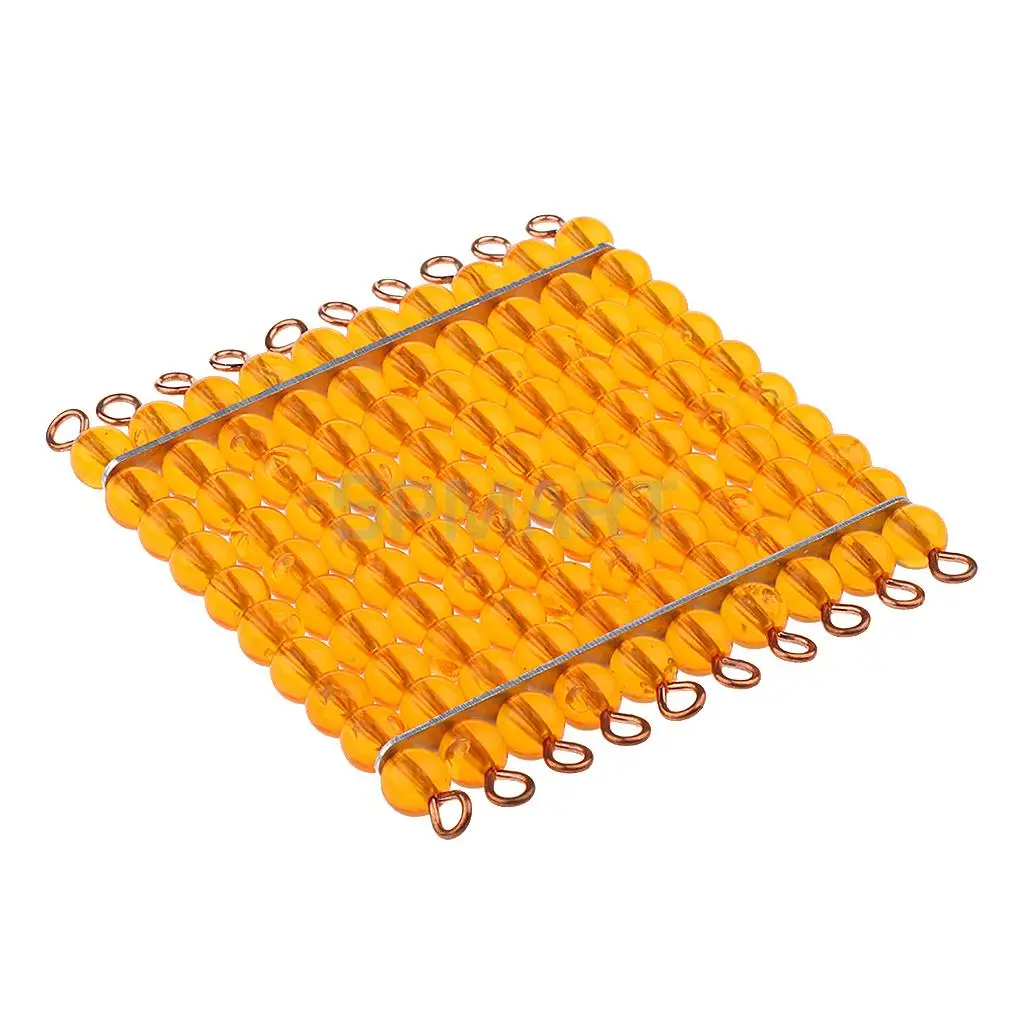 Montessori Numbers Beads Bars Kids Learn Math Early Learning Educational Intelligence Development Toy Xmas Gift