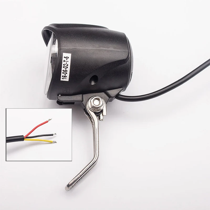 Универсальный светодиодный светильник WuXing 12 V-80 V для электровелосипеда, аксессуары для электровелосипеда, конверсионные детали для электровелосипеда, ночной велосипедный светильник