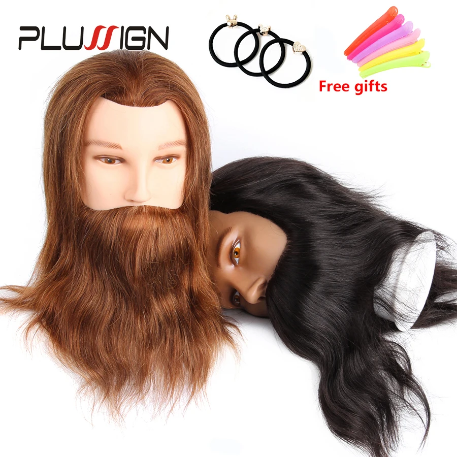 men's mannequin head with hair